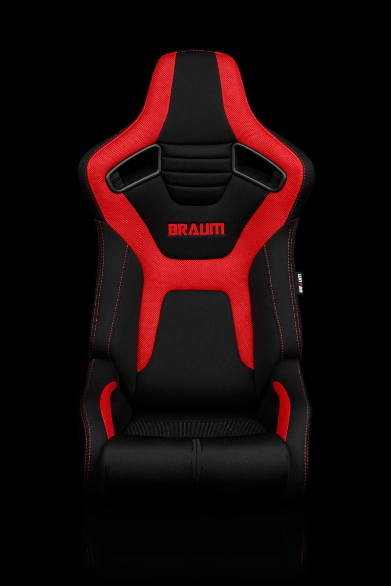 Braum - ELITE-R SERIES RACING SEATS ( BLACK & RED CLOTH ) – PAIR